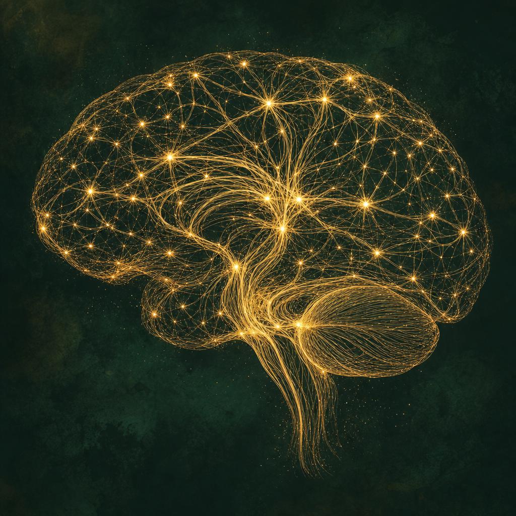 Neural pathways in the brain