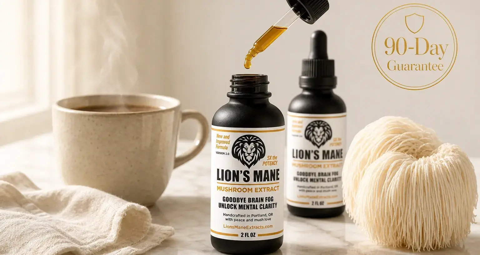 Lion's Mane Extract — 90-Day Guarantee