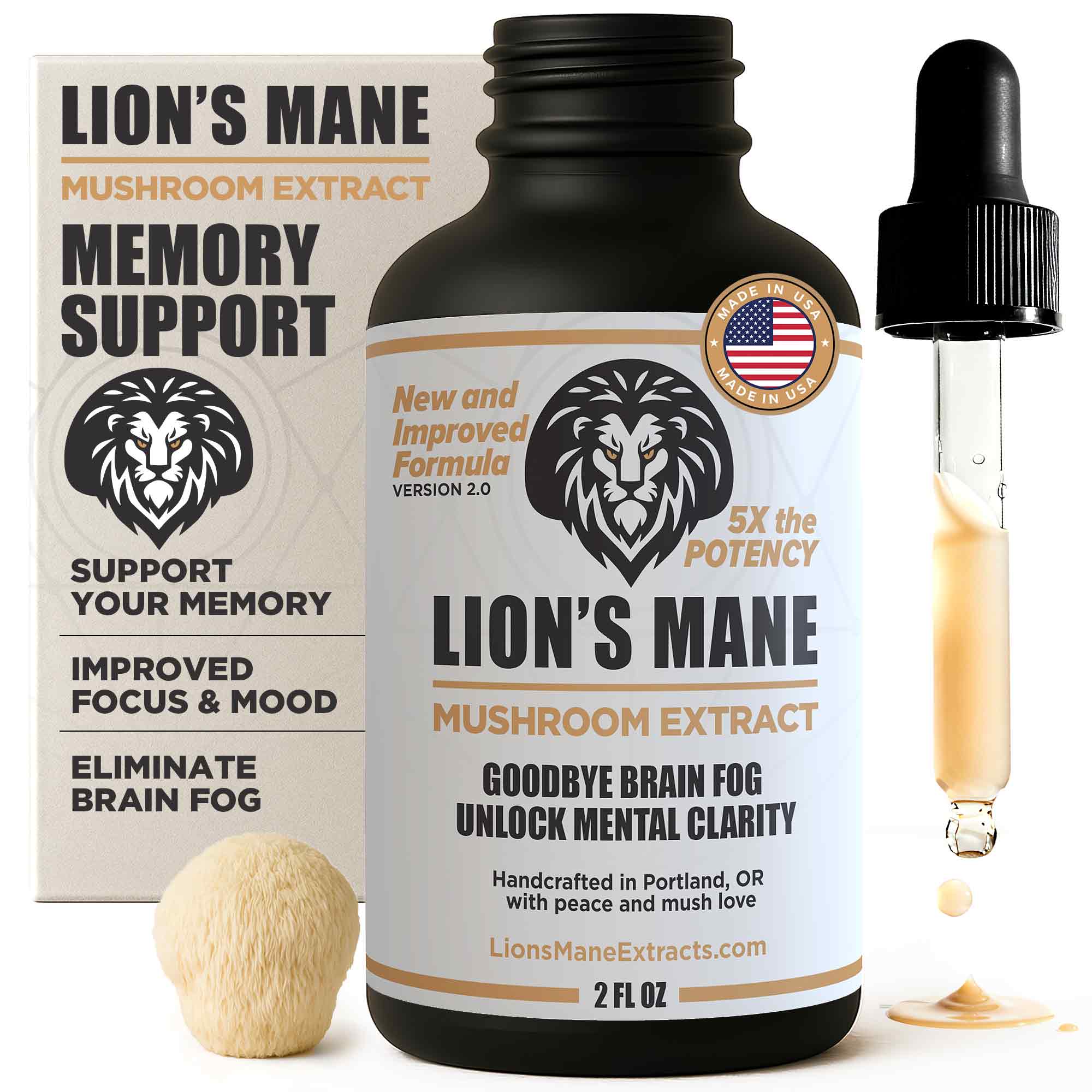 1 Bottle Lion's Mane Extract
